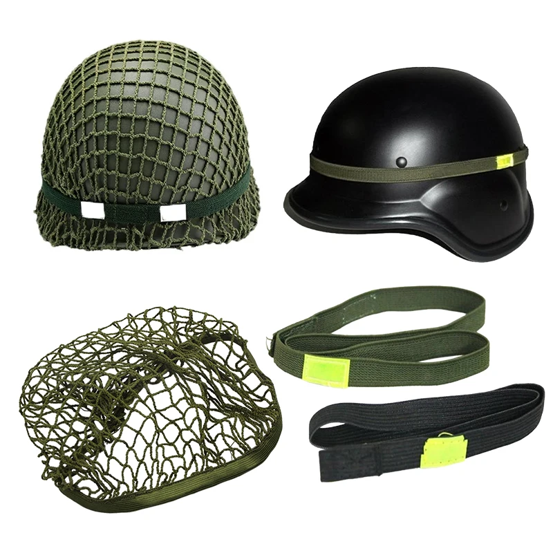 Correa táctica para casco, banda elástica reflectante, cubierta de red, red de repuesto para M1 M88 MICH, correa para casco militar, combate al aire libre