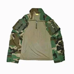 Camisa táctica Woodland ripstop para outdoor, senderismo