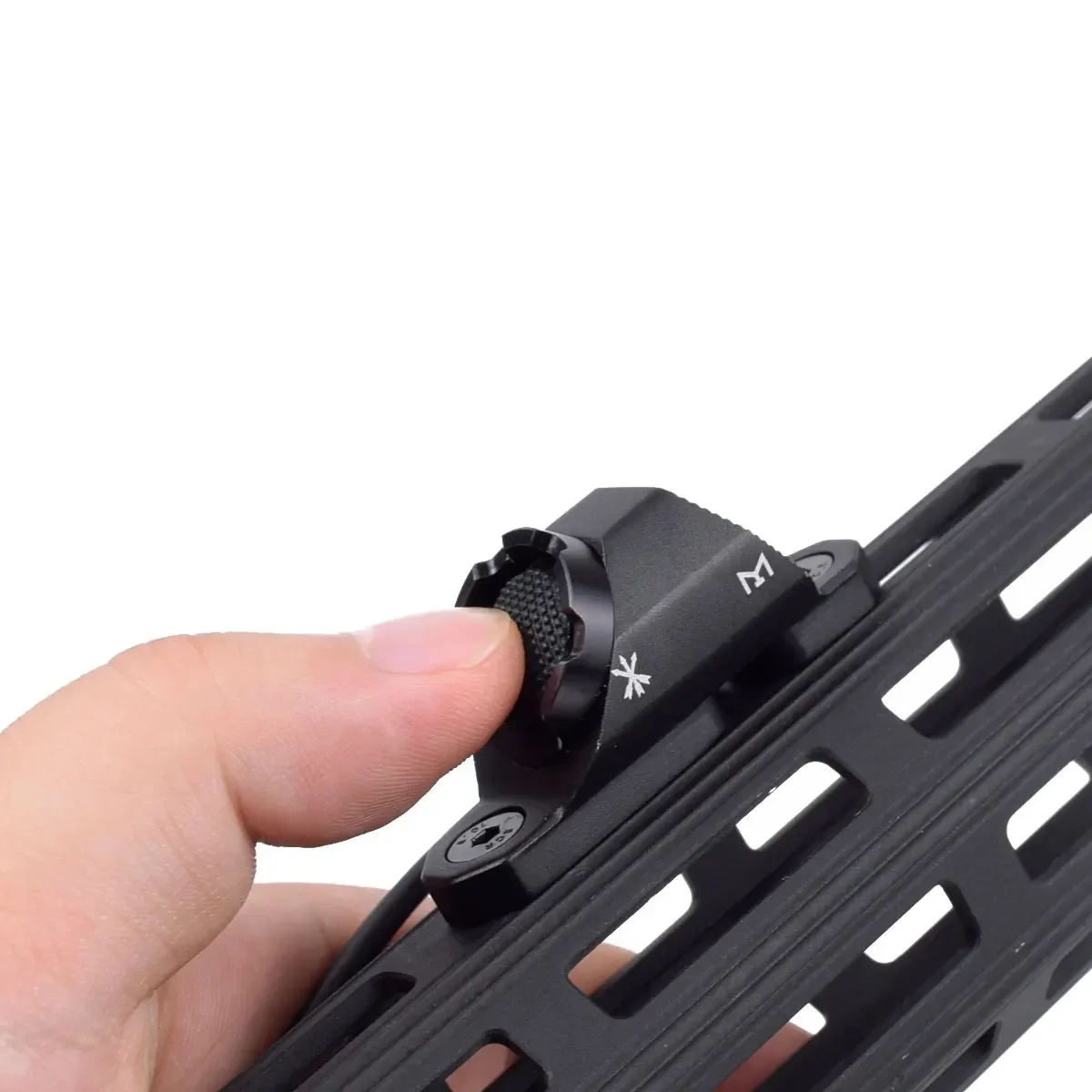 Interruptor de botón de ajuste remoto, montaje enchufable de riel de M-LOK, FMA, PEQ, PEQ-15, DBAL, láser, vista, luz IR, Rifle de caza - imagen 5