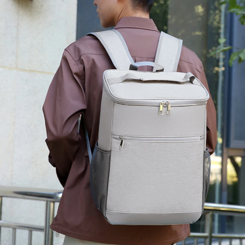 Mochila de aislamiento térmico para mantener la comida fría o caliente, bolsa de gran capacidad para exteriores, senderismo, viajes, Camping, equipo de Trekking - imagen 2