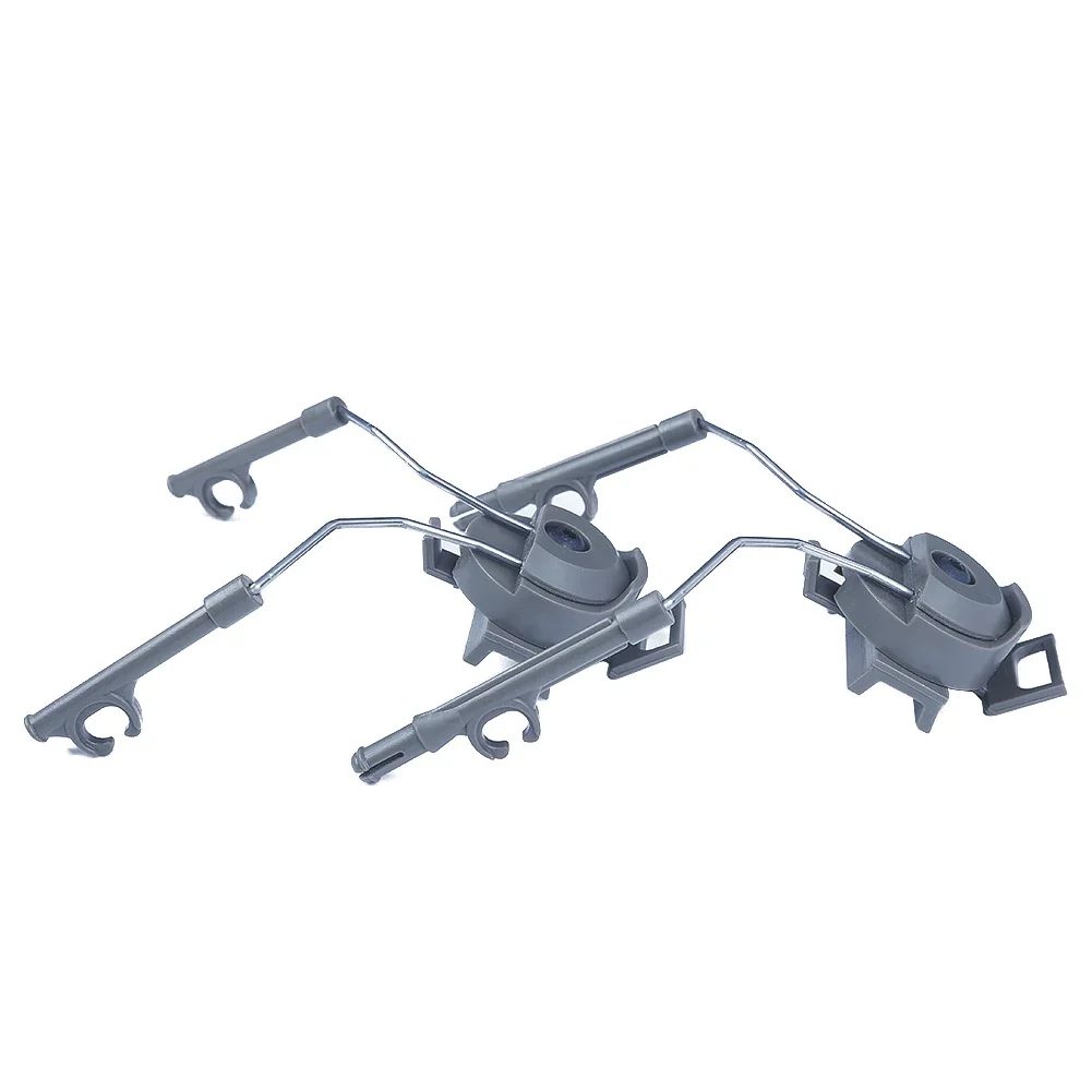 Soportes de riel rápido tácticos de 19-21mm, adaptador de auriculares para casco, soporte de suspensión de riel ajustable con rotación de 360, 2 uds. - imagen 3