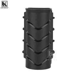Soporte para linterna KRYDEX, funda rígida para linterna, funda de transporte ligera táctica, bolsa para cinturón de servicio, equipo táctico negro giratorio 360