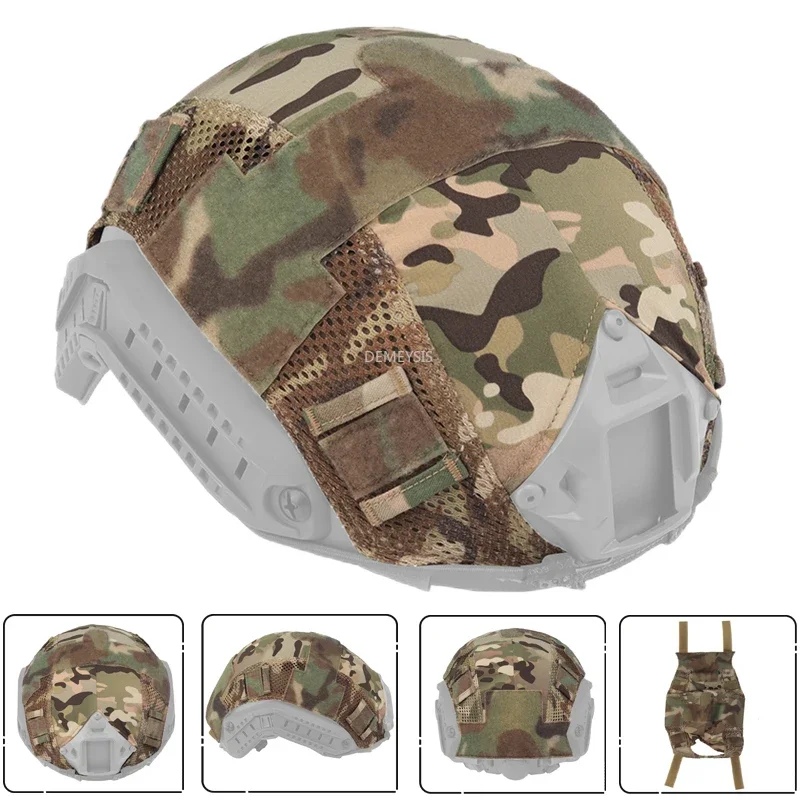 Cubierta de camuflaje para casco de tiro, accesorios de corte alto, ligero, táctico, Paintball, MH, PJ, BJ, FAST SF