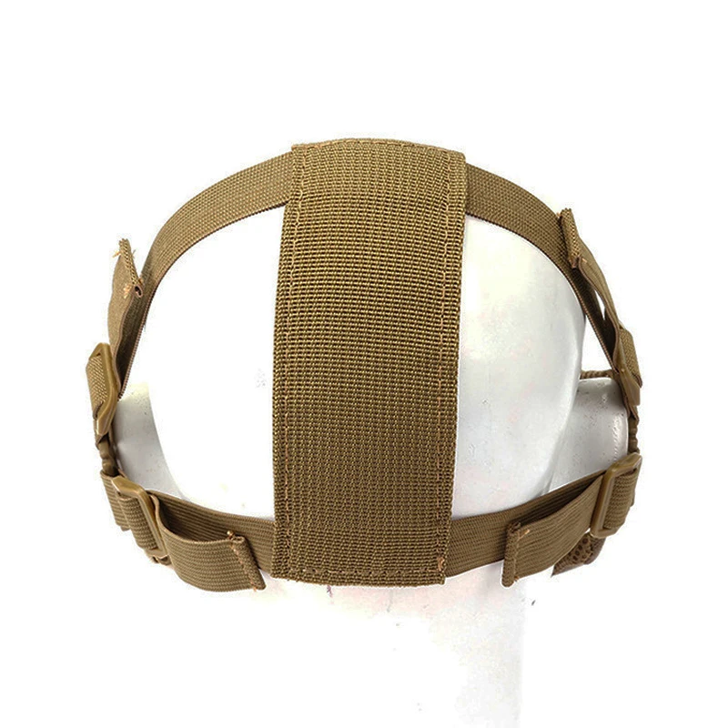 Mascarilla facial de camuflaje para exteriores, Airsoft, malla de red de acero medio metálico, táctica, Paintball, ciclismo, máscara protectora transpirable para equipo de caza - imagen 5