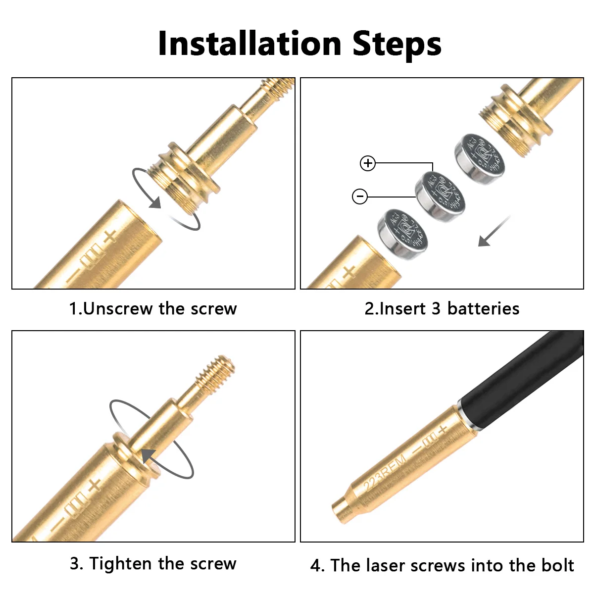 Cartucho LAMBUL longitud de onda 635-655nm.223Rem punto rojo láser latón vista tiro con arco flecha láser rojo agujero vista accesorios de caza - imagen 2