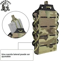 SINAIRSOFT Portacargadores táctico MOLLE 5,56 mm corte láser