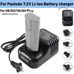 Para cargador de batería Paslode, sistema de protección inteligente de disipación de calor integral, cargadores de batería 2 en 1 de iones de litio/NiCD