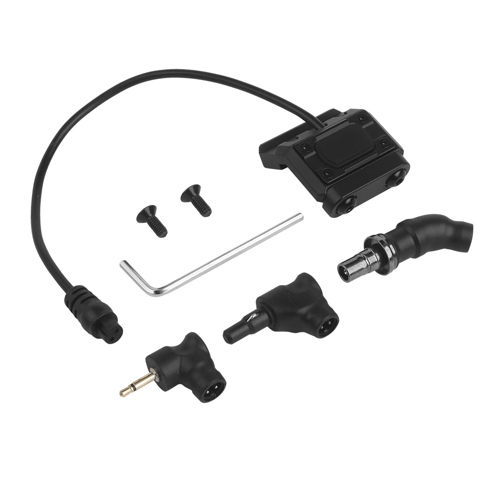 Interruptor con cable lateral de Metal UN para grúa de luz láser PEQ, conectores SF de 2,5mm, linterna de montaje lateral, Compatible con riel Picatinny