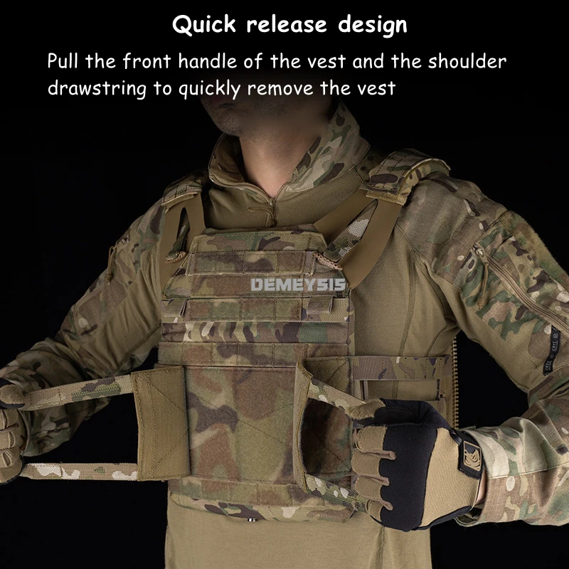 Chaleco táctico J P C MOLLE tiro Airsoft caza deportes cuerpo armadura protección Paintball combate placa portador Accesorios - imagen 5