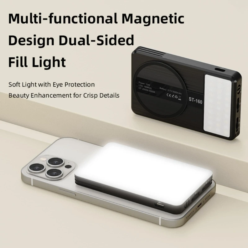 Telefooncameralamp met meerdere hoeken 1/4" Schroefbevestiging 180° Draaibaar Aanpasbaar licht voor het maken inhoud K1KF - imagen 3