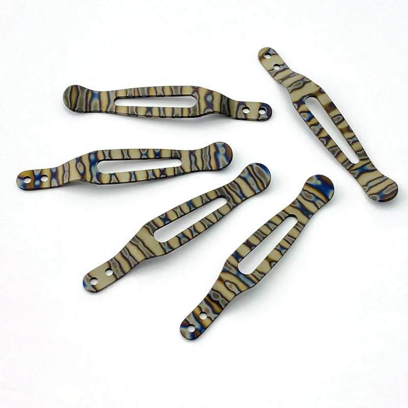 Clip de cuchillo de bolsillo de titanio de anodización, Clips traseros Kydex, Clip de cintura para XM18, accesorios de reacondicionamiento de cuchillo plegable XM24, 1 pieza