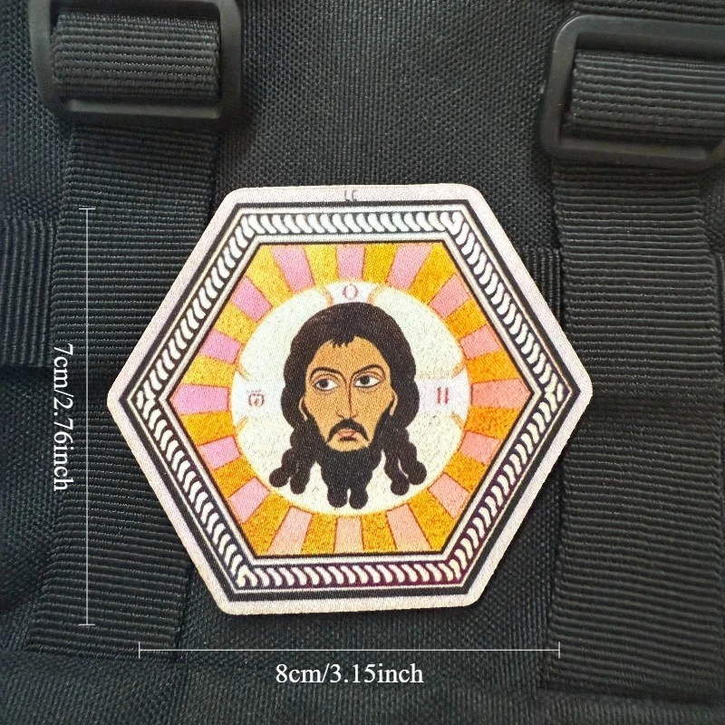 Parche táctico "Arcángel Michael", brazalete militar, insignia de moral con gancho y bucle, parches religiosos para ropa, mochila, Etc. - imagen 3