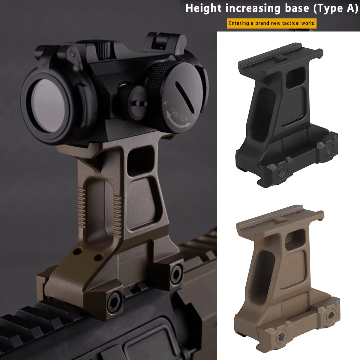 Elevador Unity G33 G43 para mira punto rojo – Montaje rápido Picatinny