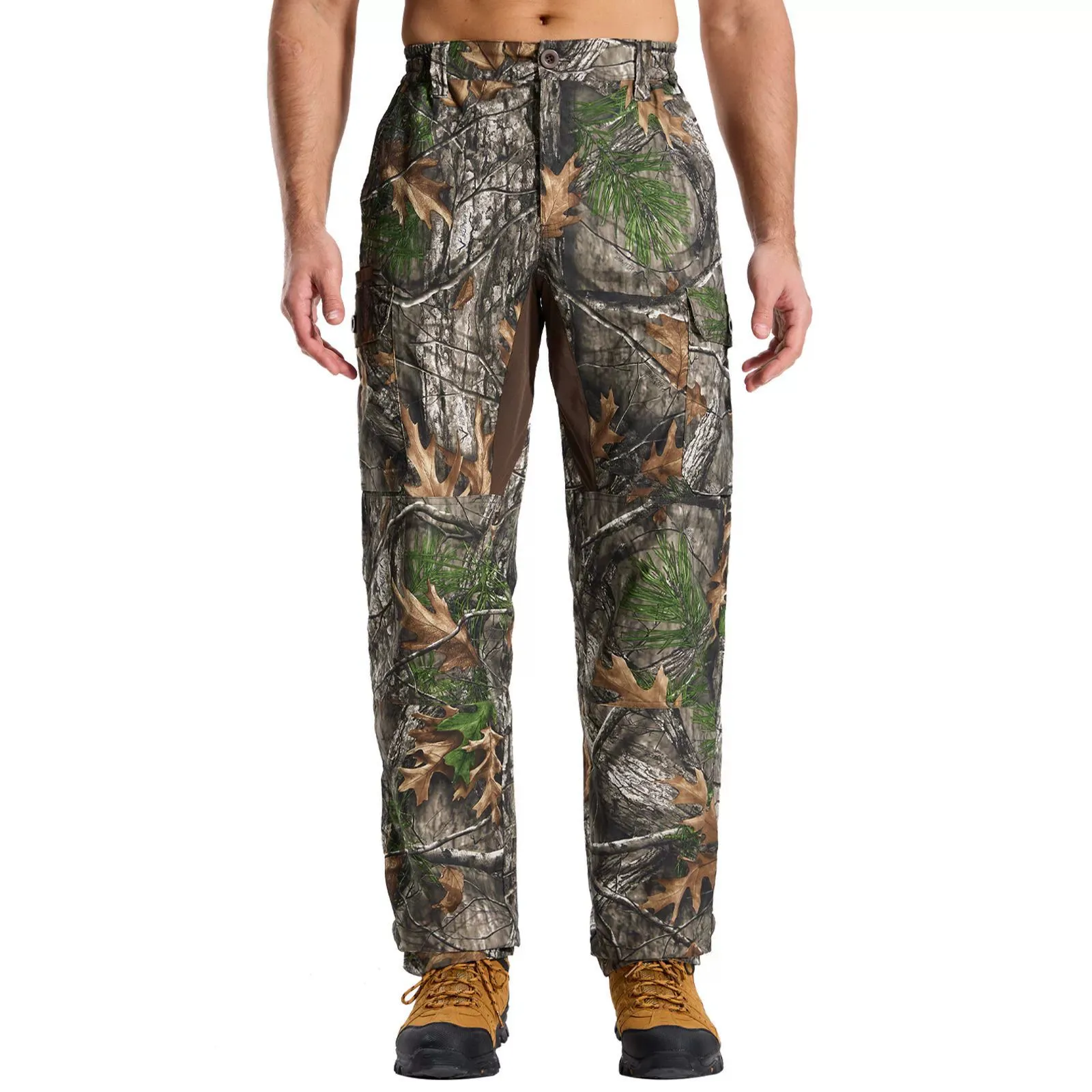 Deportes al aire libre camuflaje biónico caza pesca Ful pantalones multibolsillos transpirables senderismo escalada pantalones Cargo para hombres - imagen 3