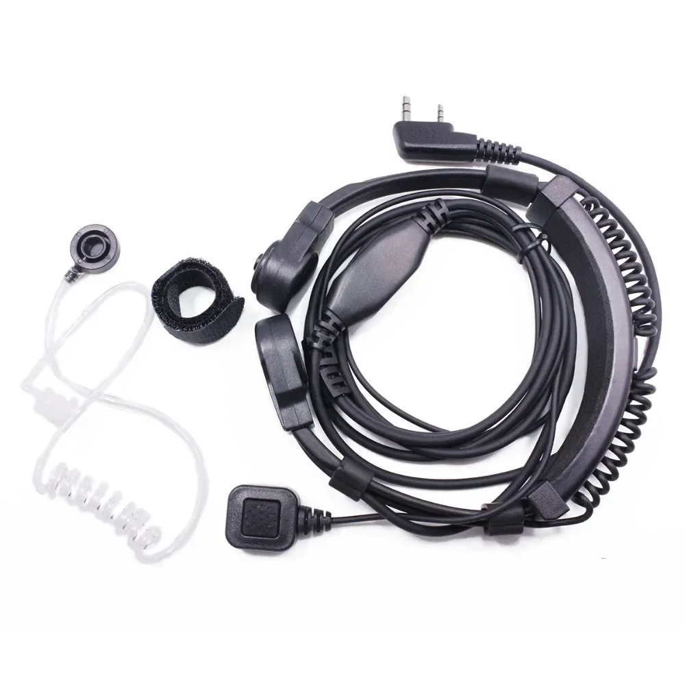 ABBREE auriculares acústicos ajustables extensibles con micrófono PTT para Baofeng UV-5R BF-888S UV-21 PRO Quansheng UV K5 K6 - imagen 3