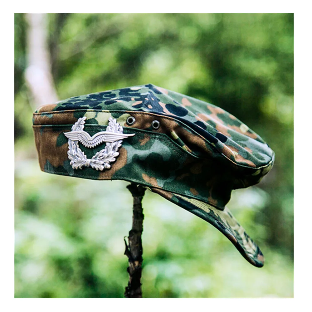 Insignia del sombrero DE LA Fuerza Aérea WW2, Pin de metal retro, broche general, Corona y alas dobles, táctico plateado - imagen 3