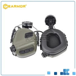 EARMOR M31H auriculares tácticos con cancelación de ruido protección auditiva Softair auriculares de aviación para adaptador de cascos FAST MT