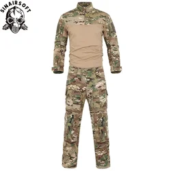 SINAIRSOFT Pantalón Táctico Impermeable Gen2 Camiseta Cargo Bolsillos