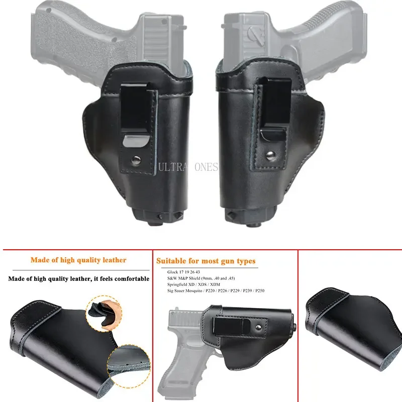 Pistolera de caza Airsoft para Glock 17 19 26 43 Sig Sauer Mosquito P220 P226 P229 P239 P250 - imagen 2