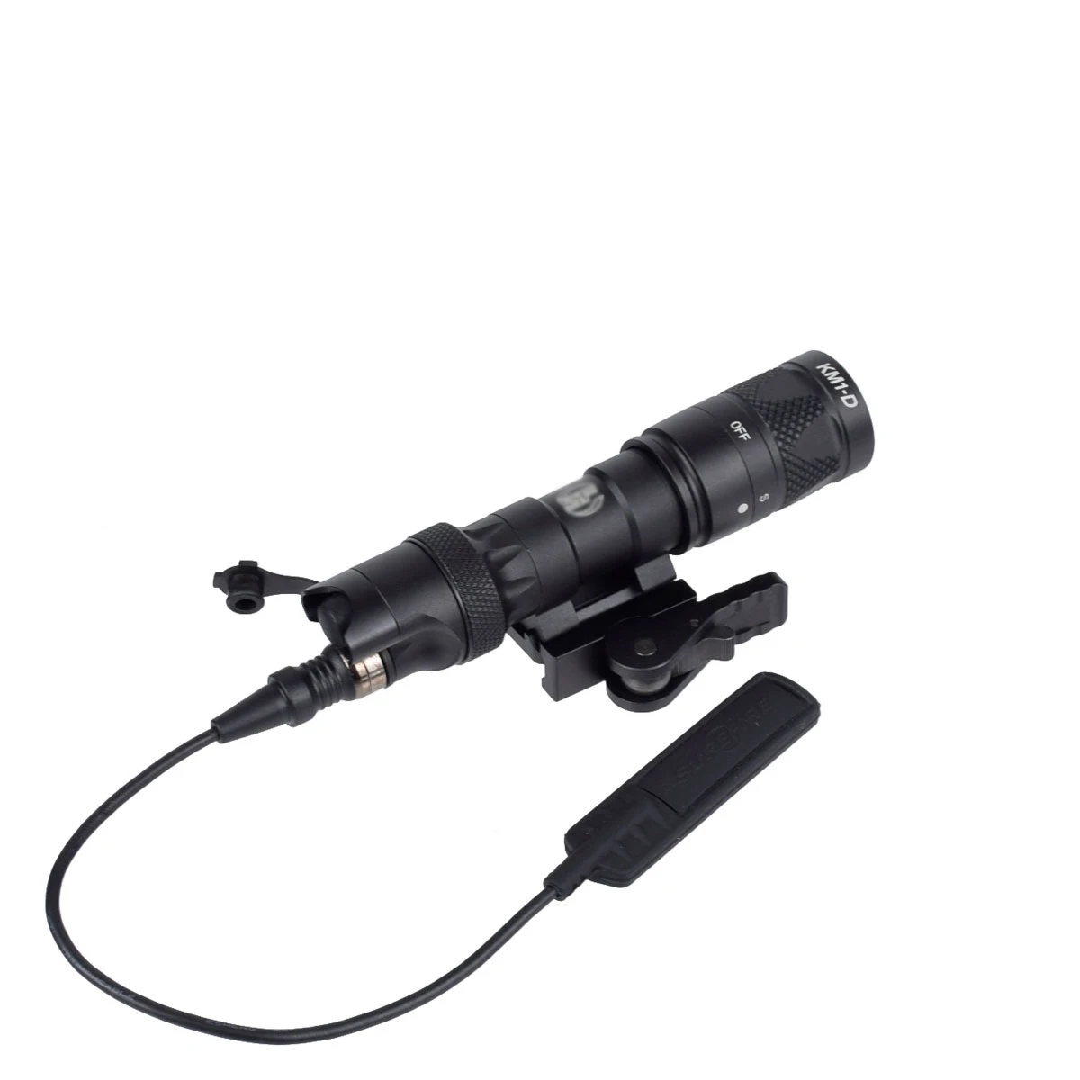 Luz táctica SF M323V para arma de explorador, montaje de Base QD con interruptor trasero remoto para linterna de caza y Rifle Airsoft - imagen 3