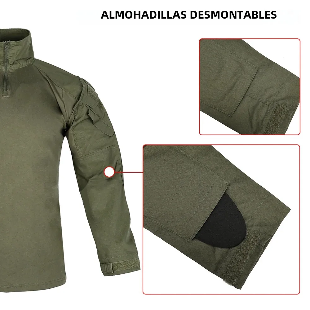 SINAIRSOFT G3 camisa ropa de caza Paintball Aisorft combate Gen3 camisa deportiva táctica Camo camisa de camuflaje - imagen 5