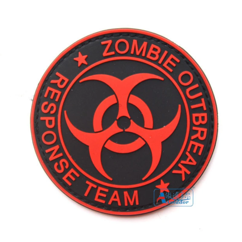 Paquete de colección de riesgo biológico con suministros, pegatina mágica de goteo de PVC sin limpieza, brazalete, insignia de calavera, parches bordados para ropa DIY - imagen 4