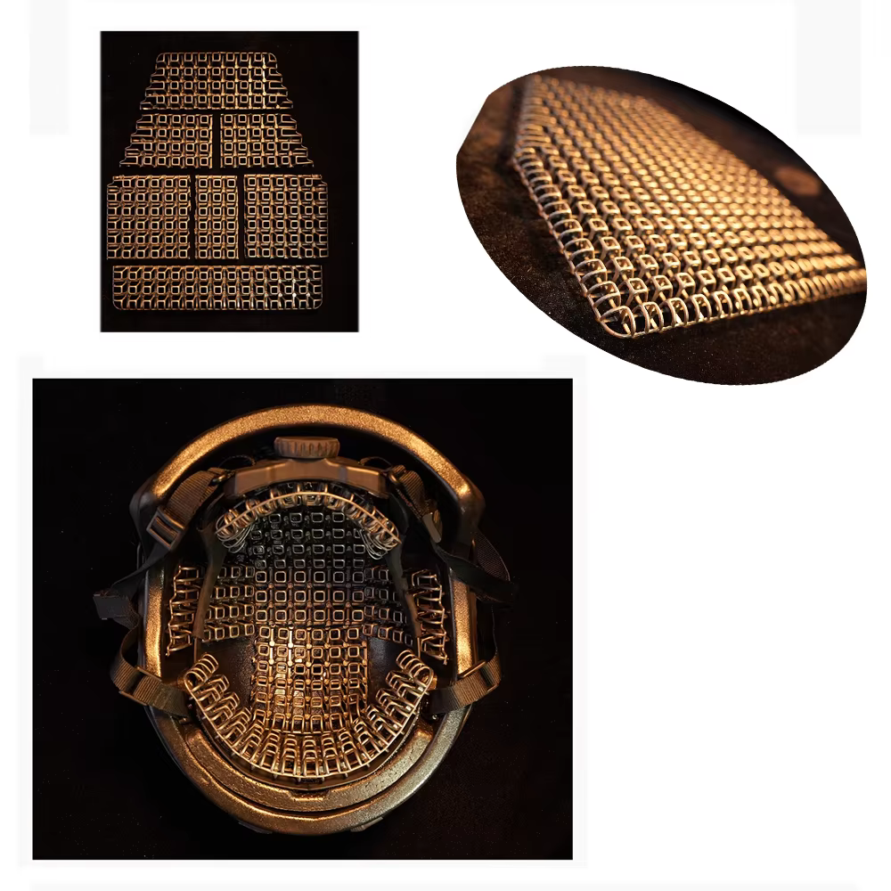 Almohadilla casco táctico transpirable ventilada desmontable PE