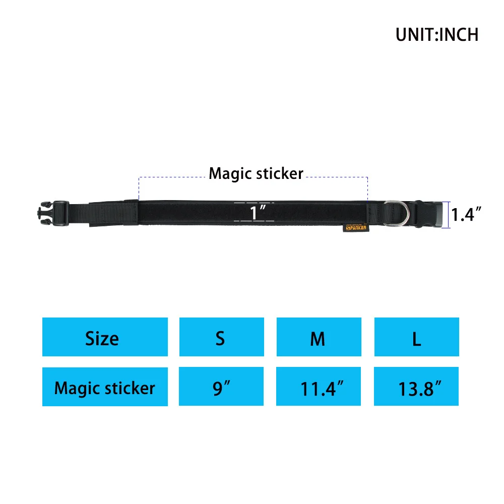 Collar táctico duradero para perro, Collar de nailon ajustable para mascotas, Collar de entrenamiento para perros medianos y grandes, Pastor Alemán, accesorios s - imagen 3