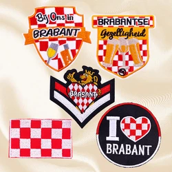 5 unids/set nuevo parche bordado de Carnaval de Países Bajante parche Brabant de Países Bajos DIY parches para planchar para decoración de ropa