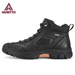 HUMTTO botas de senderismo impermeables de cuero para hombre y mujer