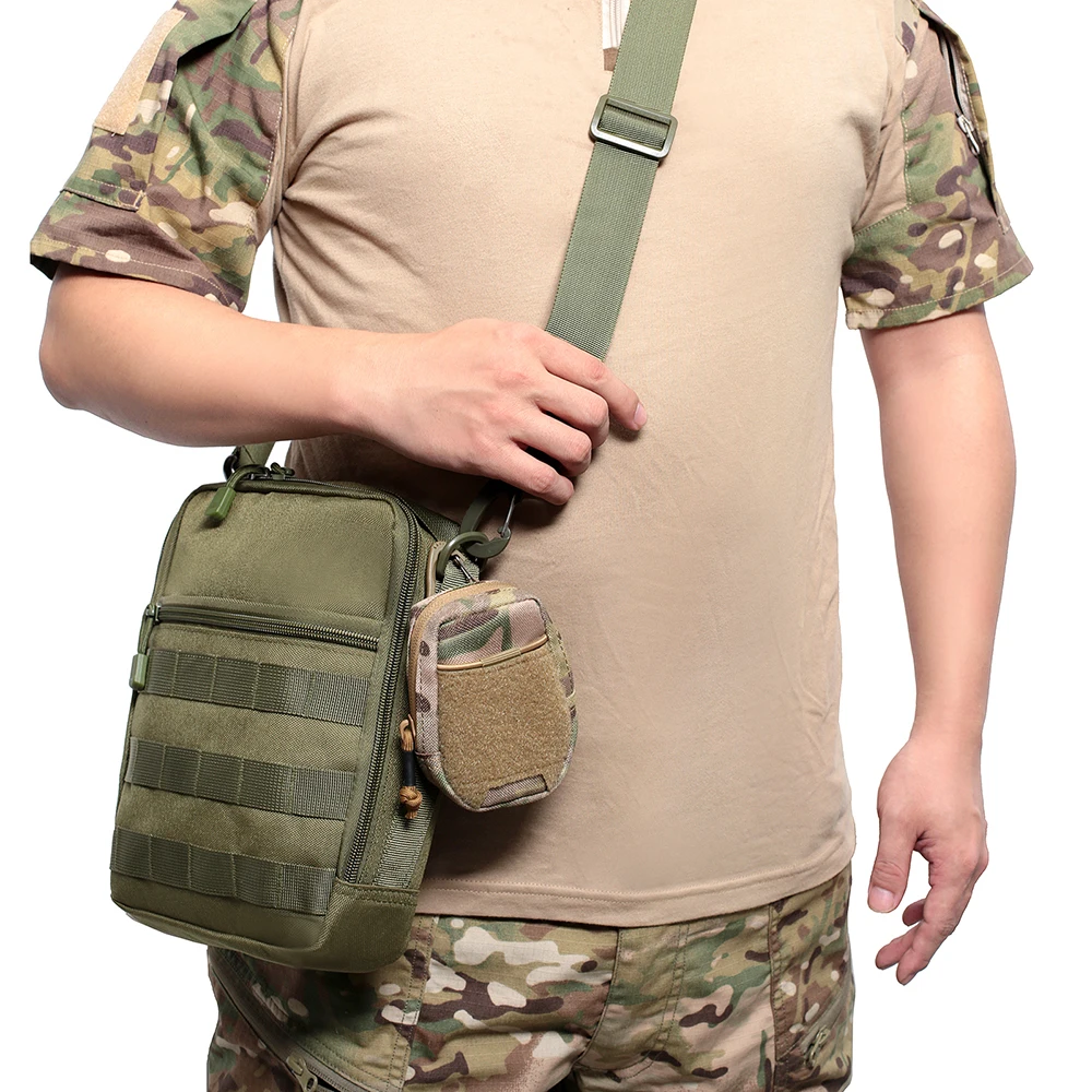 Mini bolsa táctica EDC Molle, cartera para llaves, tarjeta, auriculares, monedero para deportes al aire libre, Camping, caza, paquete de cintura - imagen 5