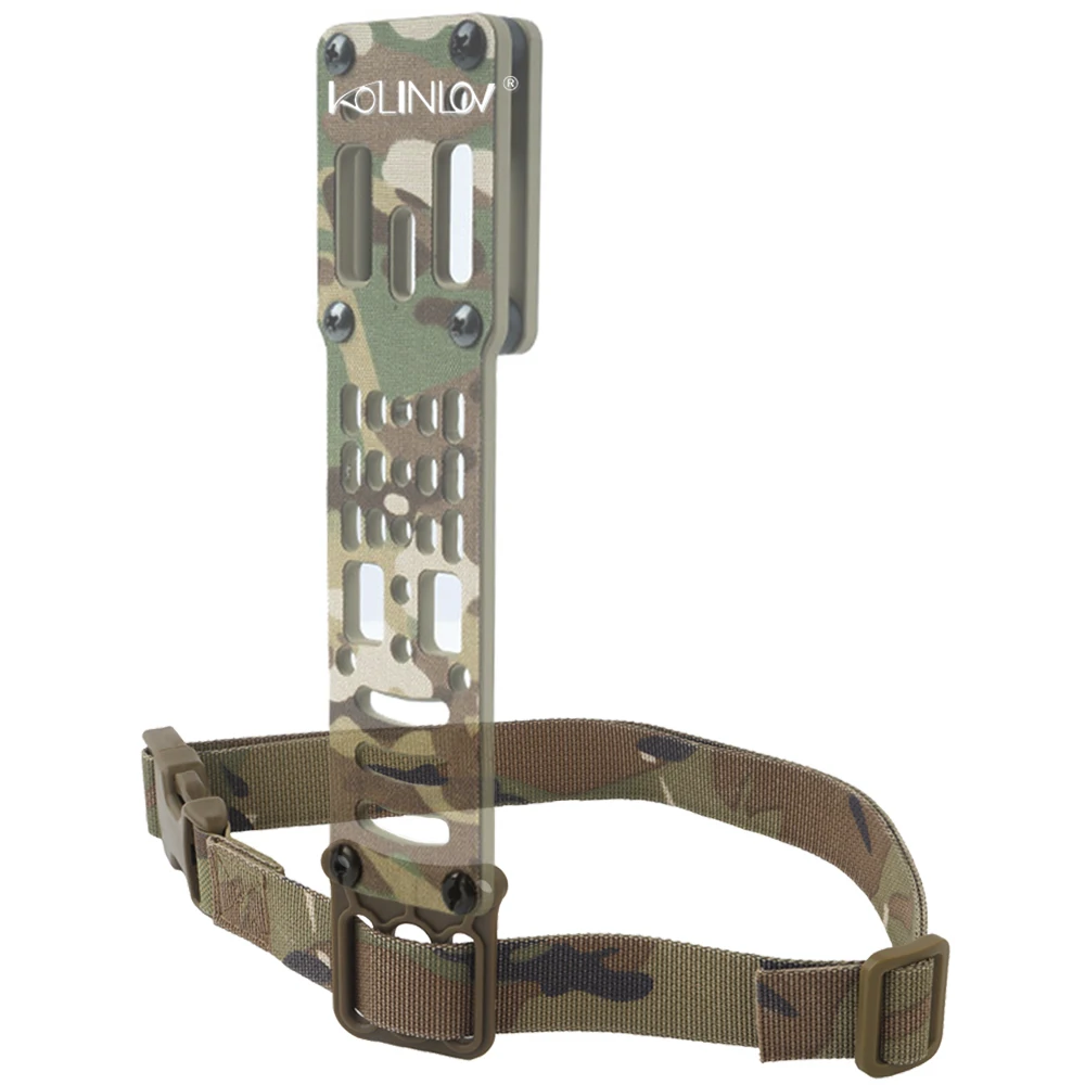 Funda de pistola, cinturón de muslo para pistola Modular de Metal táctico, adaptador de funda de pistola, transporte de pierna, plataforma QLS, adaptador Airsoft - imagen 2