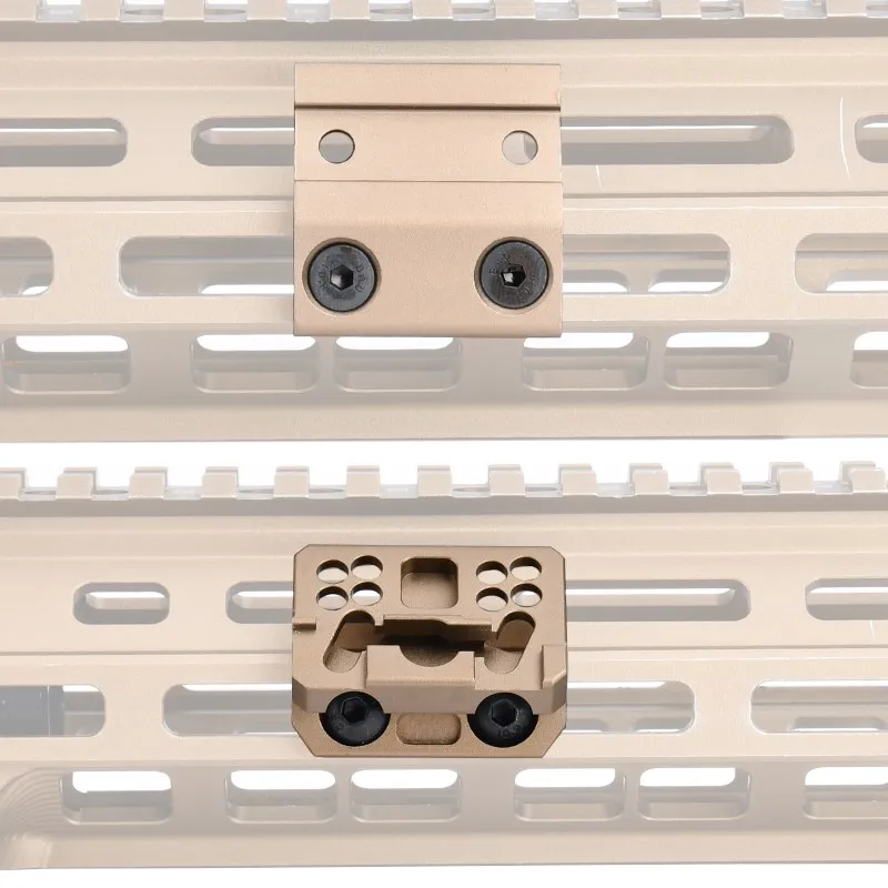 Linterna Airsoft Wadsn M300 M600, Base compensada de 45 grados, soporte de luz de explorador de Metal Thorntai para MLOK Keymod 20MM Picatinny - imagen 5