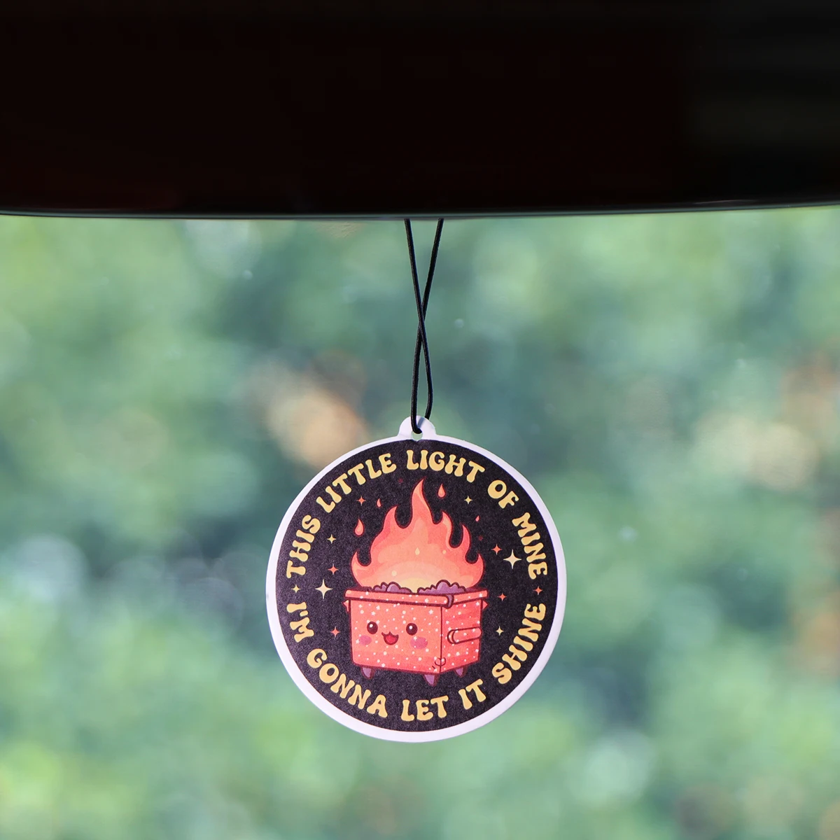 Ambientadores divertidos para coche, tabletas de aromaterapia para coche, decoraciones colgantes para espejo retrovisor, colgantes para Interior de coche