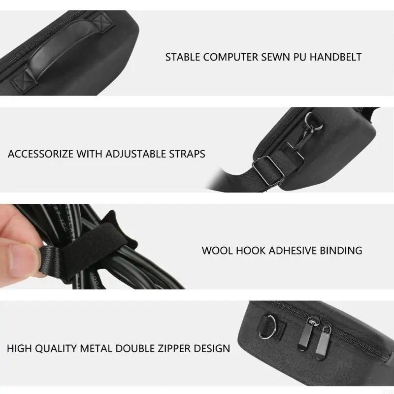 Estuche transporte a prueba golpes gran capacidad, carcasa dura protectora con ergonómico para accesorios Mini - imagen 4