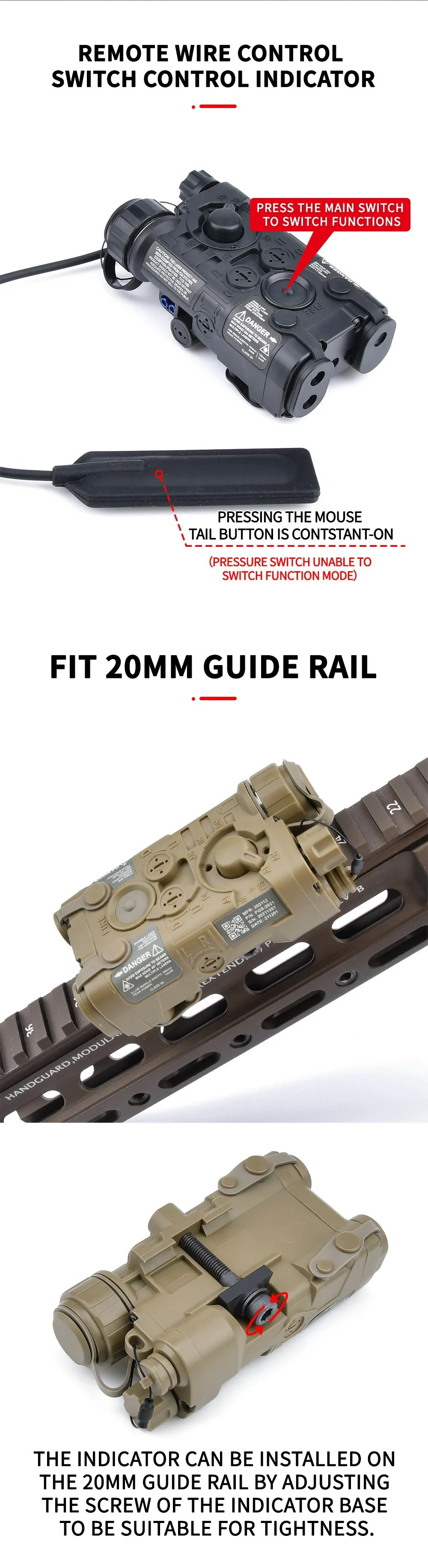 Una imagen de un control remoto y un interruptor