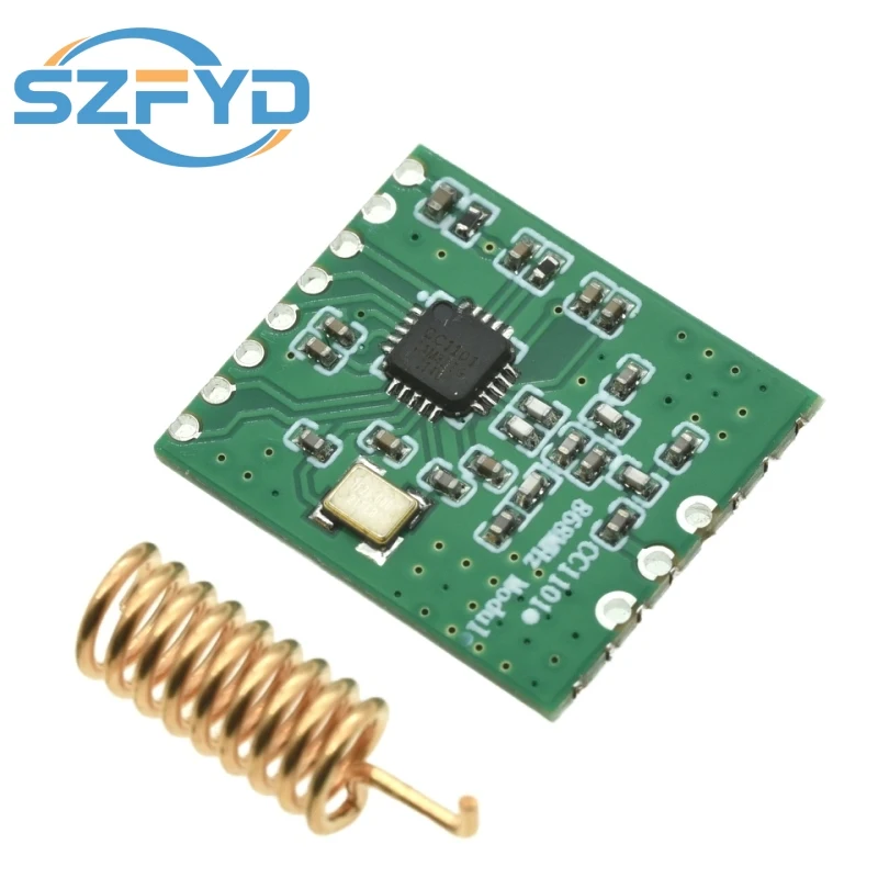 Módulo Transceptor Inalámbrico CC1101 - 433MHz/868MHz, 10mW, Alcance 300-1000M - Con Antena SMA - imagen 2