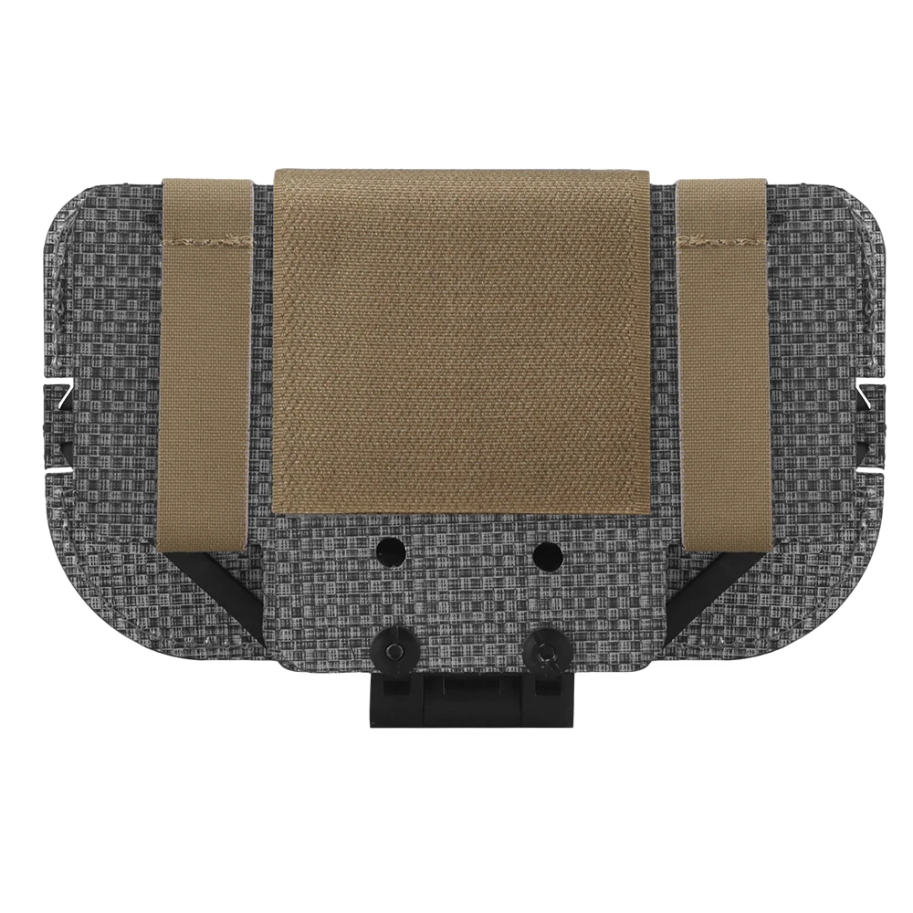 Placa de navegación táctica MOLLE plegable, chaleco militar Airsoft, Panel de pecho, estante para Iphone, mapa Molle al aire libre, funda de administrador, soporte plegable - imagen 4