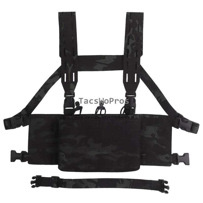 Equipo táctico de entrenamiento de tiro de campo, sistema MOLLE, plataforma de pecho Modular, chaleco Airsoft, bolsas, equipo portador - imagen 2