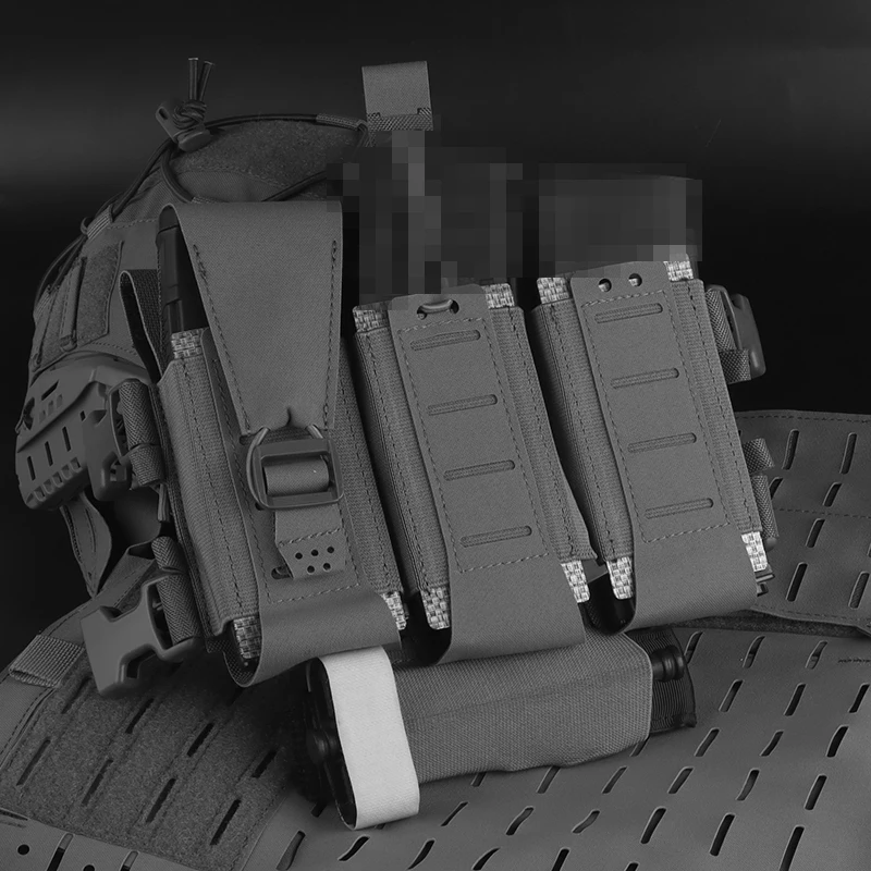 WG Diy gancho bucle hebilla combinación uso Rifle Piscol submetralhadilla Triple Mag bolsa Airsoft portador placa revista funda herramienta - imagen 5