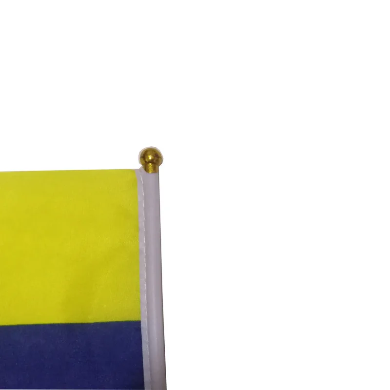 Bandera de mano Columbia ondeante 14x21 cm para exterior - imagen 5