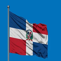 5 unids/lote bandera nacional dominicana 90x150cm bandera dominicana la bandera nacional de la República Dominicana al por mayor