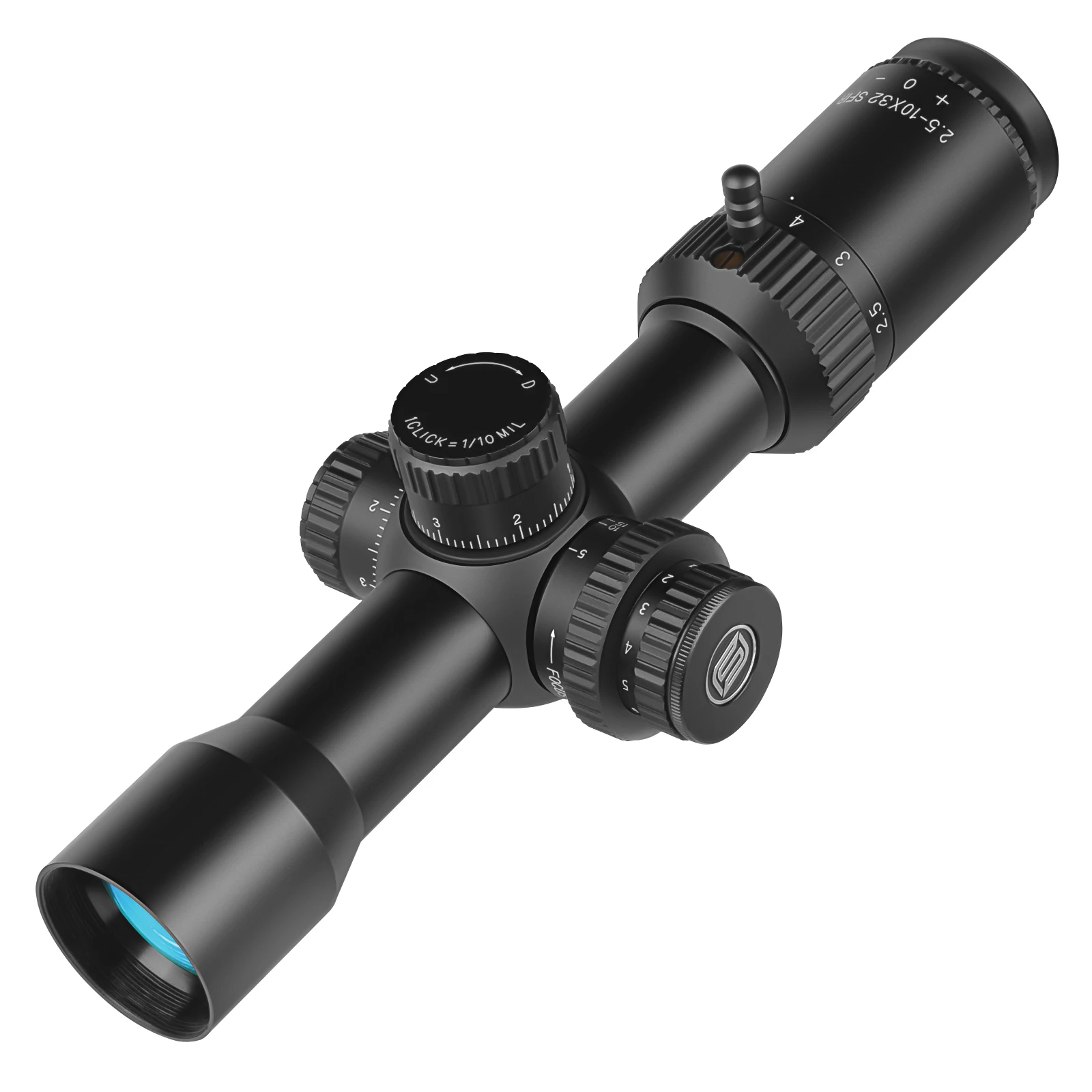 Mira óptica táctica para airsoft con iluminación roja y retícula - imagen 5
