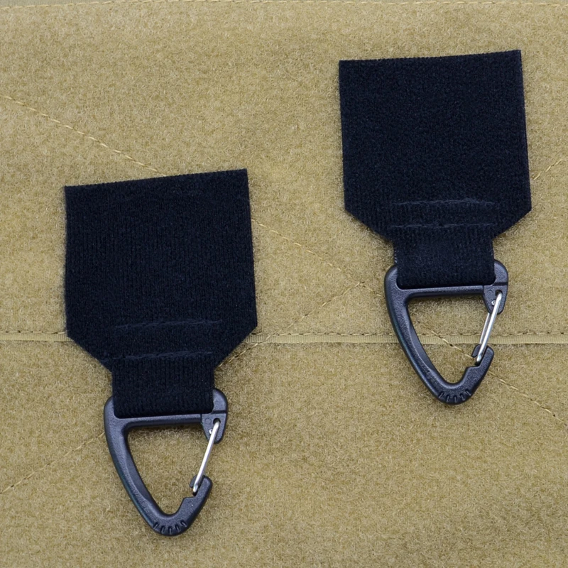 Hebilla de parches multifunción tácticos para exteriores con gancho, práctico anillo multiusos para colgar llaves para expansión DIY