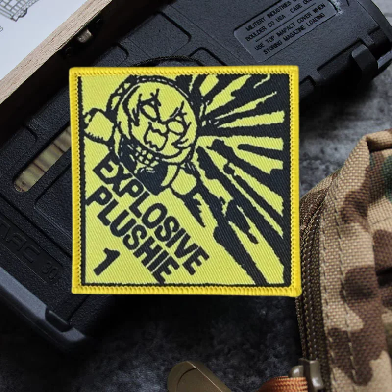 Parche de impresión frontal para niña, insignia de moral táctica de Anime, gancho y bucle, mochila, accesorio decorado, parches adhesivos para ropa - imagen 5