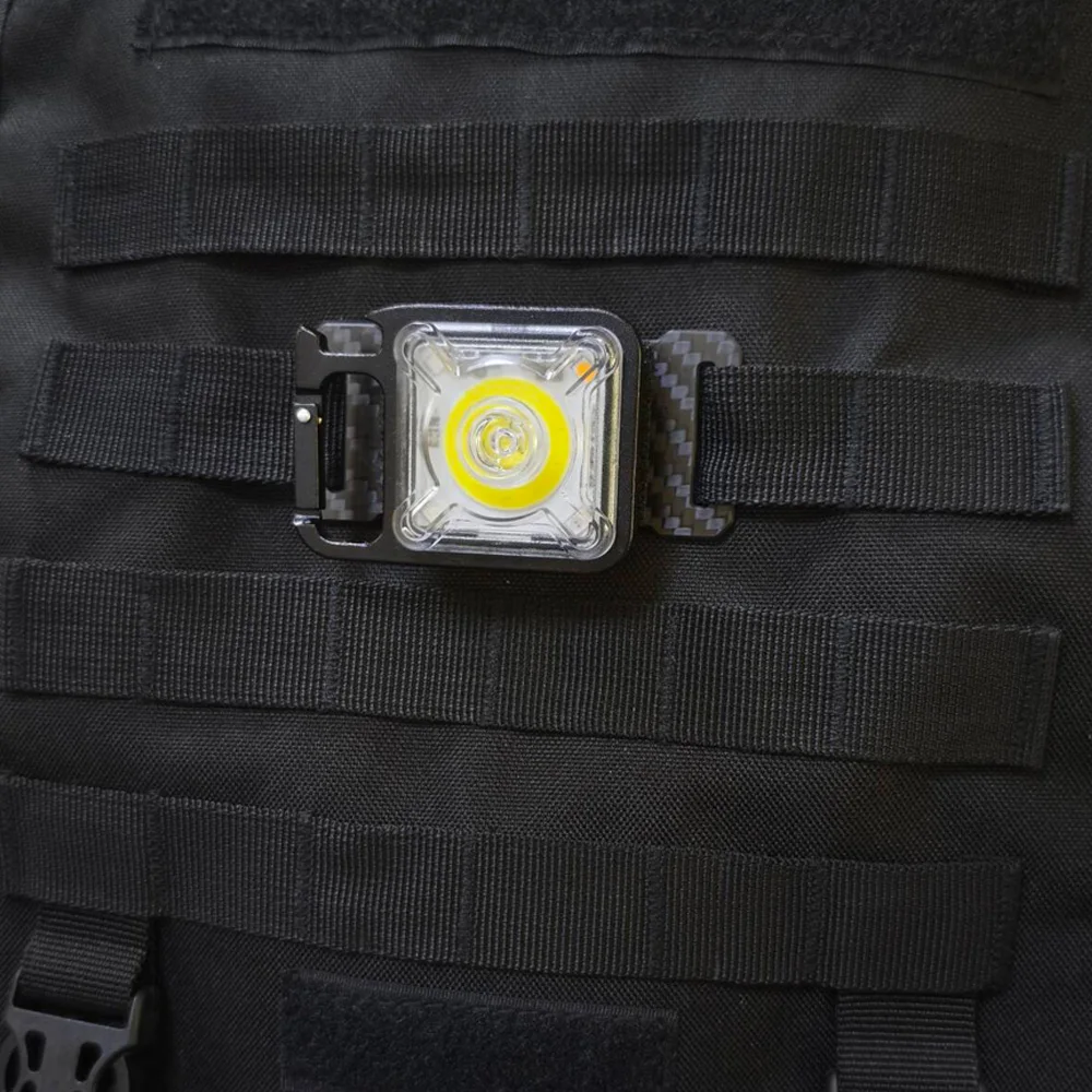 Linterna táctica EDC mini portátil Molle intermitente correa