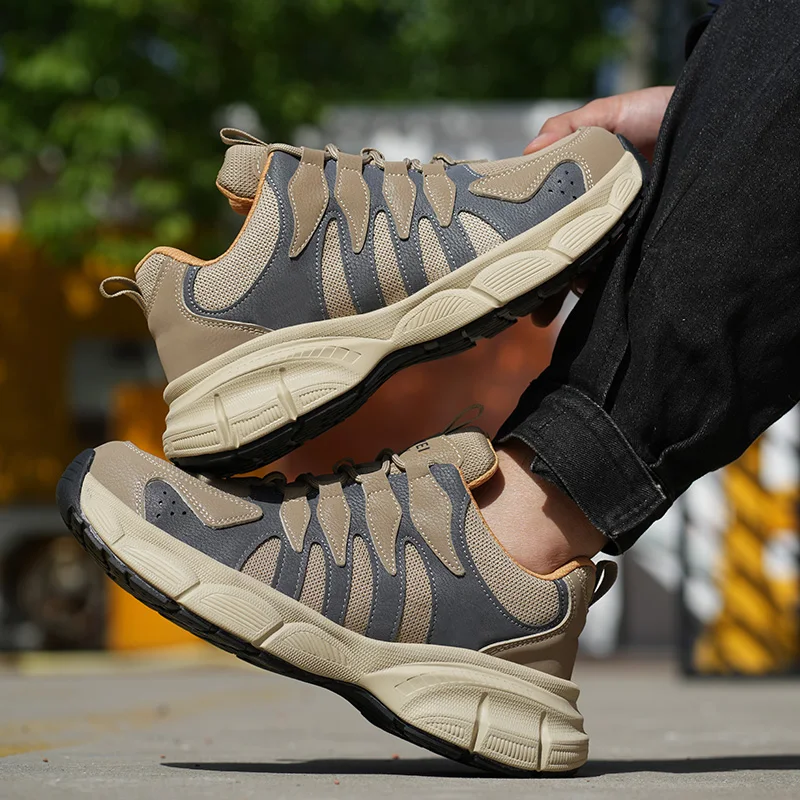 Zapatos de seguridad para el trabajo para hombre, zapatillas de trabajo antipinchazos, zapatos de trabajo indestructibles para hombre, botas de construcción, zapatos ligeros para hombre - imagen 4