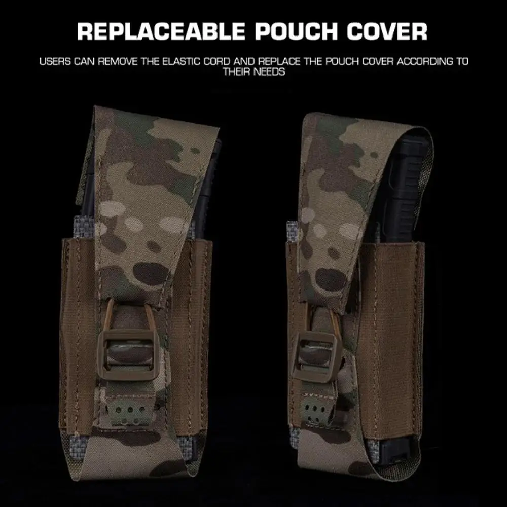 Bolsa táctica para revistas 5,56, liberación rápida, tiro individual para caza, Airsoft AR M4 Mag, cinturones MOLLE, portadores de placa, chaleco, equipo - imagen 5