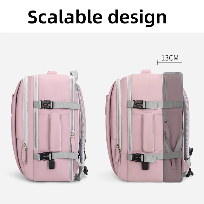 Mochila de viaje para escalada, bolsa para deportes al aire libre, mochilas para ordenador portátil de negocios, reflectores de separación en seco y húmedo, mochila escolar para la universidad, Maleta - imagen 5