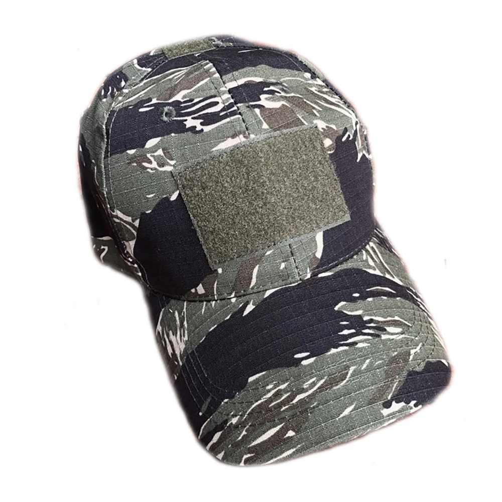 Táticas al aire libre gorra a rayas de tigre de la selva montañismo, senderismo, pesca, sombrilla, sombrero de béisbol accesorios de disfraz de caza - imagen 5